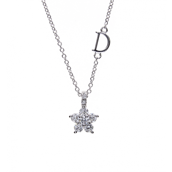 Necklace Damiani Woman in White Gold Diamante 0.28 Ct 20074564 - 20074564